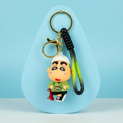 Shin-chan PVC Keychain with White Cap & Sweatshirt - Premium Quality - Project M Shop