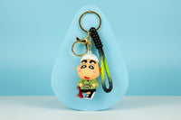 Shin-chan PVC Keychain with White Cap & Sweatshirt - Premium Quality