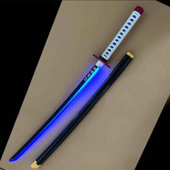 Tomioka Giyuu Blue LED Katana – Blue Demon Slayer-Inspired Glowing Sword