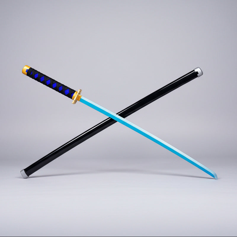 Muichiro Blue Wooden Katana 106 CM Long - Demon Slayer Collectable Wooden katana - Project M Shop