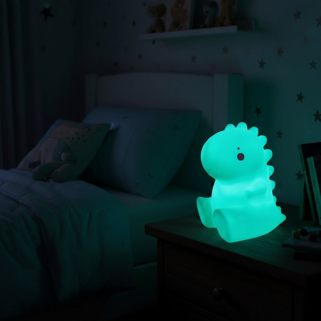 T-Rex Dinosaur Shaped Creative Silicon Plastic Night Light For Kids - Project M Shop
