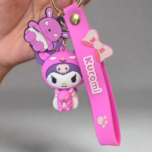 Kuromi 3D PVC Keychain – Detailed Sanrio Charm