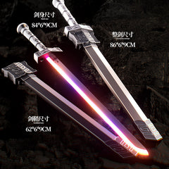 Color Changing LED Sparkling Knight Sword With Mist Spray - For 3+ year Age - Project M Shop