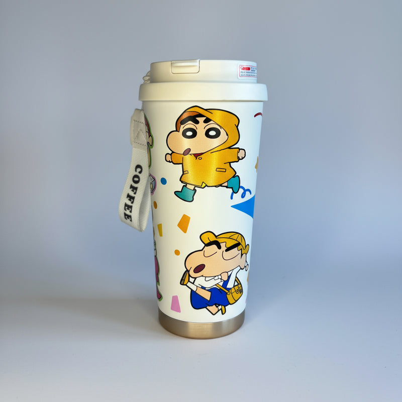 Crayon Shin-Chan Bicycle Insulated Tumbler - 600 ML - Project M Shop