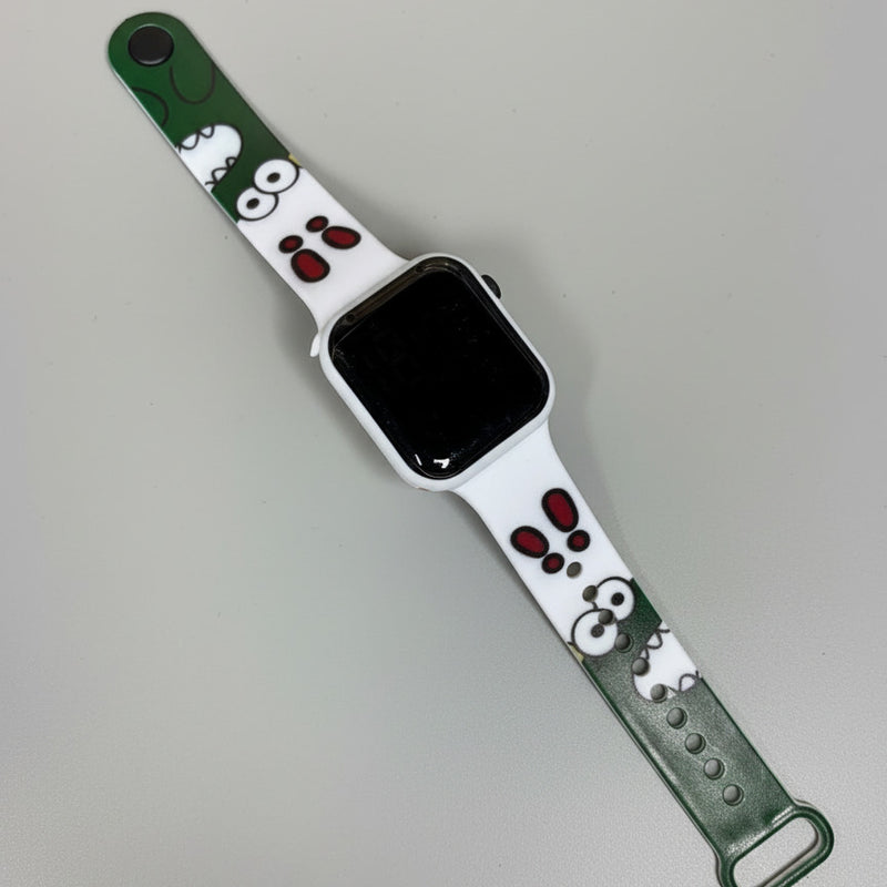 Cartoon Hello Kitty, Duck, Astronaut Printed Digital Watch For Kids - Project M Shop