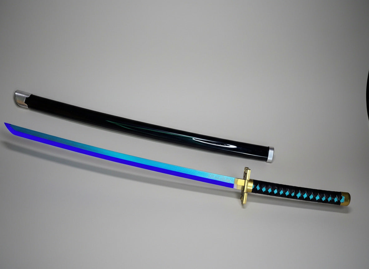 Muichiro Blue LED Katana 104 CM Full Length - Demon Slayer Collectible