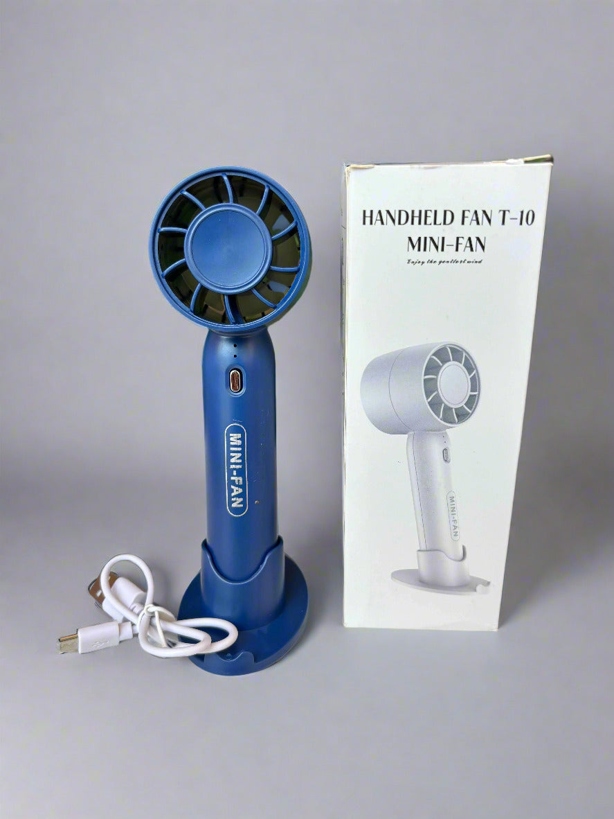 Handheld Portable Fan – 3-Speed Rechargeable Mini Fan