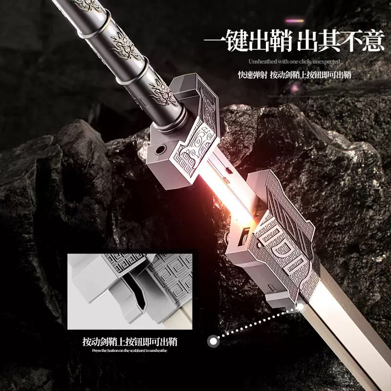 Color Changing LED Sparkling Knight Sword With Mist Spray - For 3+ year Age - Project M Shop
