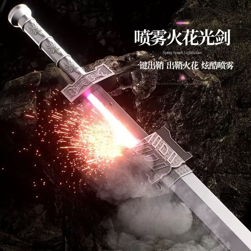 Color Changing LED Sparkling Knight Sword With Mist Spray - For 3+ year Age - Project M Shop
