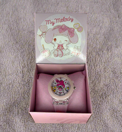 Sanrio Children's Watch - Luminescent Silicone Strap with Gift Box - Project M Shop