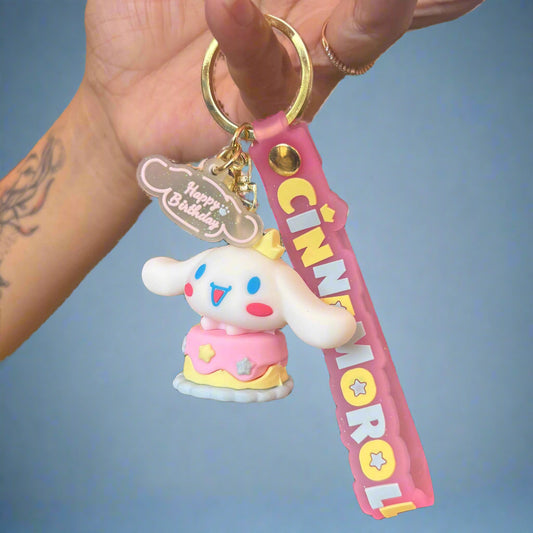 Cinnamoroll Keychain - High Quality 3D PVC Keychain with Strap Accessory - Project M Shop