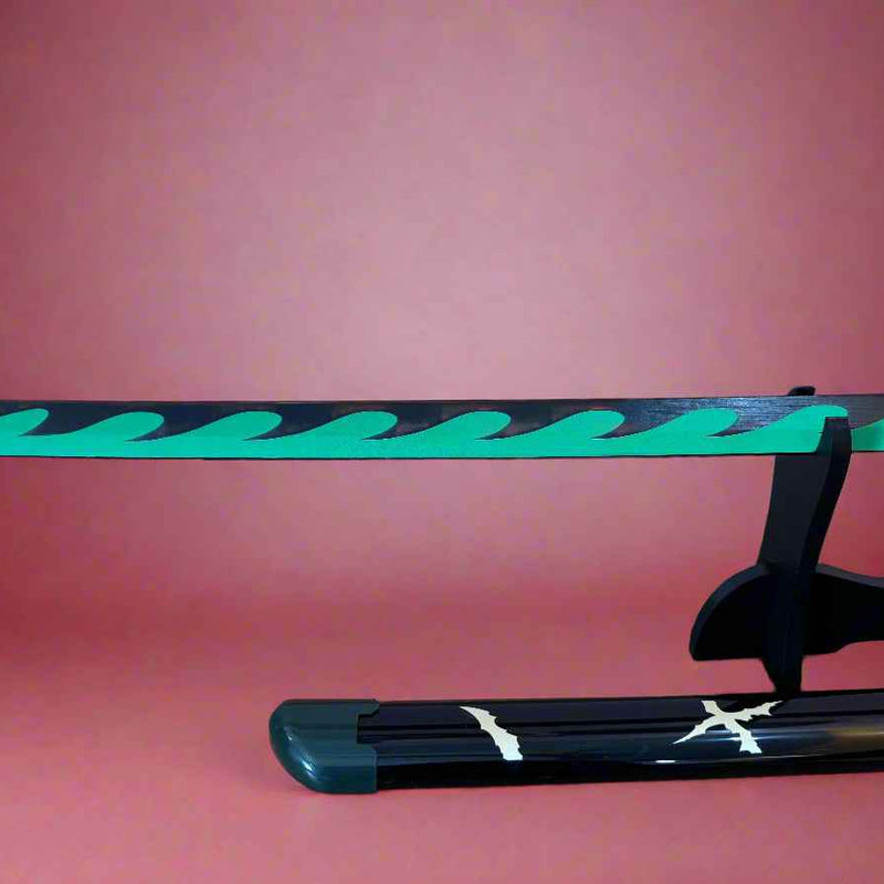 Shinazugawa Sanemi Katana - Wooden Sword of the Wind Hashira from Demon Slayer