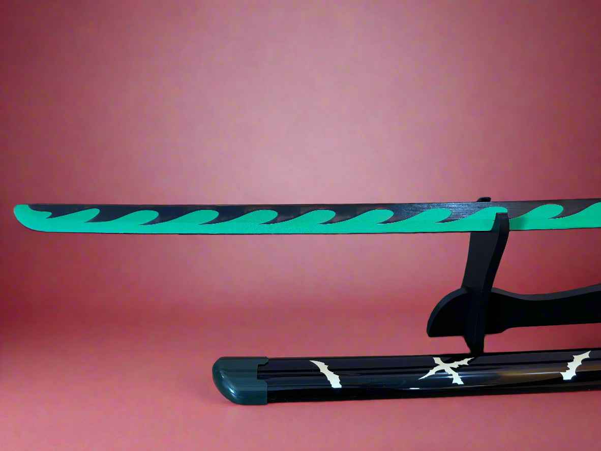 Shinazugawa Sanemi Katana - Wooden Sword of the Wind Hashira from Demon Slayer