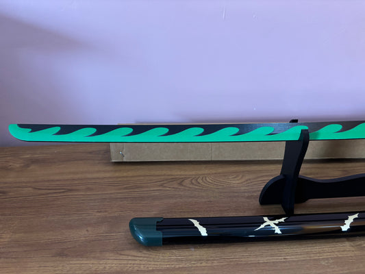Shinazugawa Sanemi Katana - Wooden Sword of the Wind Hashira from Demon Slayer - Project M Shop