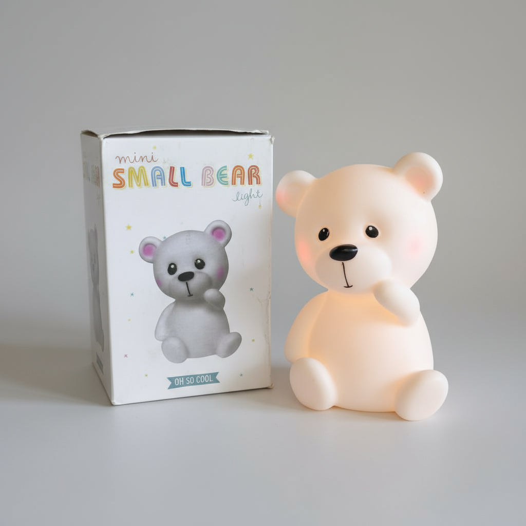 Cute Bear Shaped Creative Silicon Plastic Night Light For Kids - Project M Shop