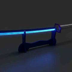 Tomioka Giyuu Blue LED Katana – Blue Demon Slayer-Inspired Glowing Sword