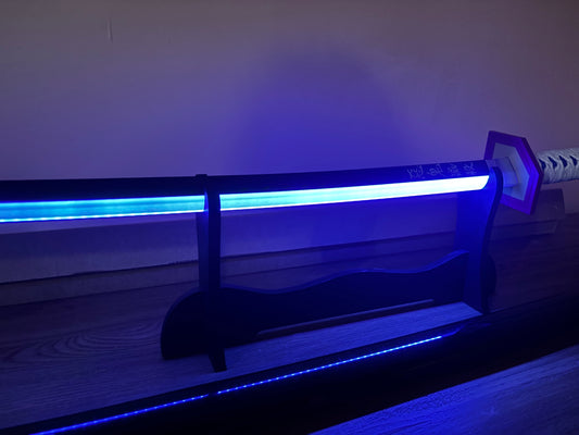 Tomioka Giyuu LED Katana – Blue Demon Slayer-Inspired Glowing Sword - Project M Shop