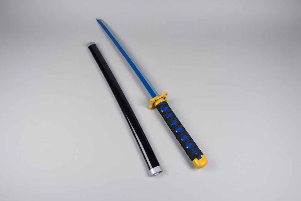 Muichiro Blue Wooden Katana 106 CM Long - Demon Slayer Collectable Wooden katana - Project M Shop