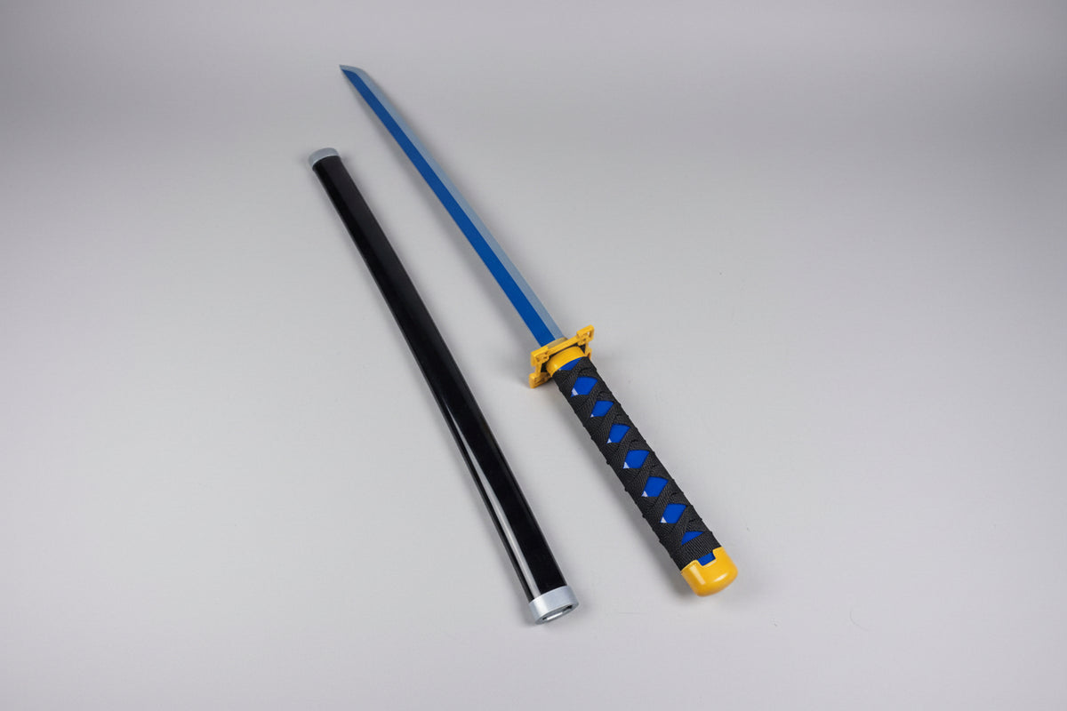 Muichiro Blue Wooden Katana 106 CM Long - Demon Slayer Collectable Wooden katana