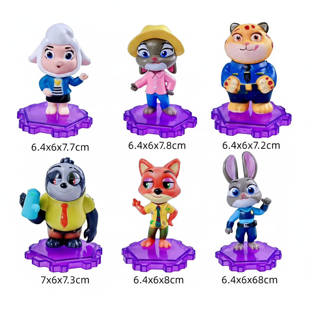 Zootopia series cartoon PVC figure - Desk Decor India - 1 random blind box