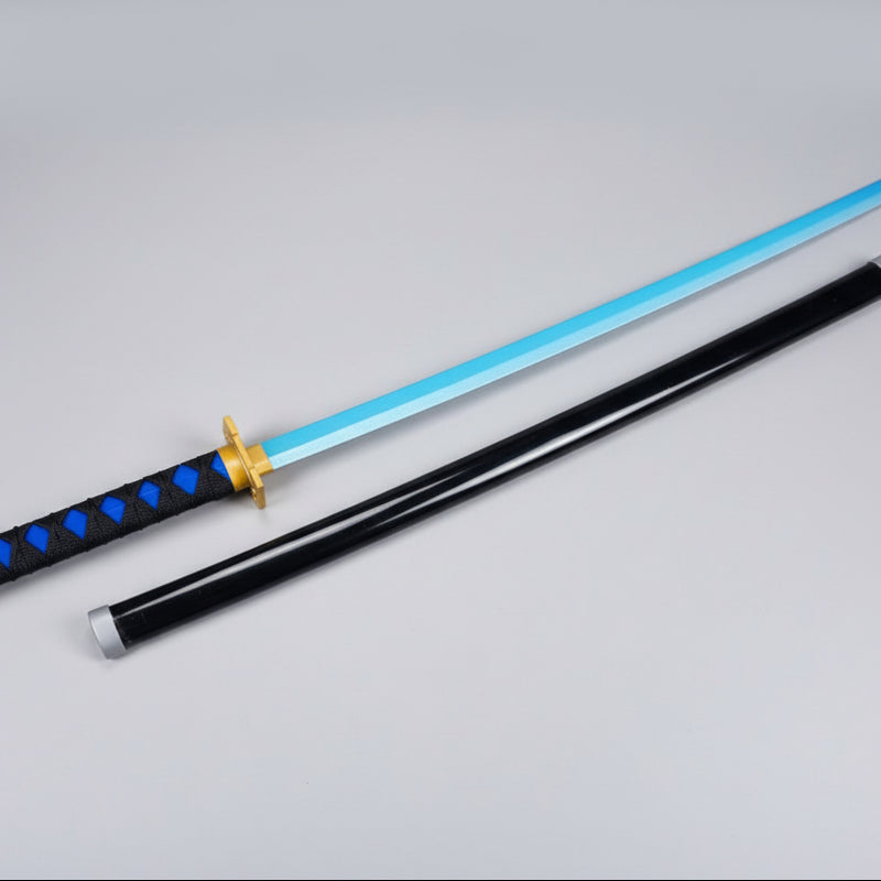 Muichiro Blue Wooden Katana 106 CM Long - Demon Slayer Collectable Wooden katana - Project M Shop