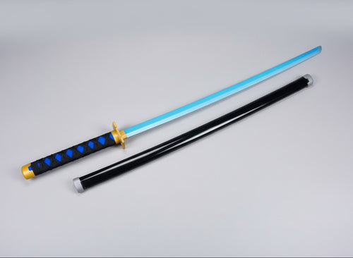 Muichiro Blue Wooden Katana 106 CM Long - Demon Slayer Collectable Wooden katana