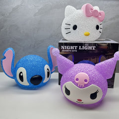 Kuromi labubu stitch cinnammaroll Diamond projection night lamp for kids - Project M Shop