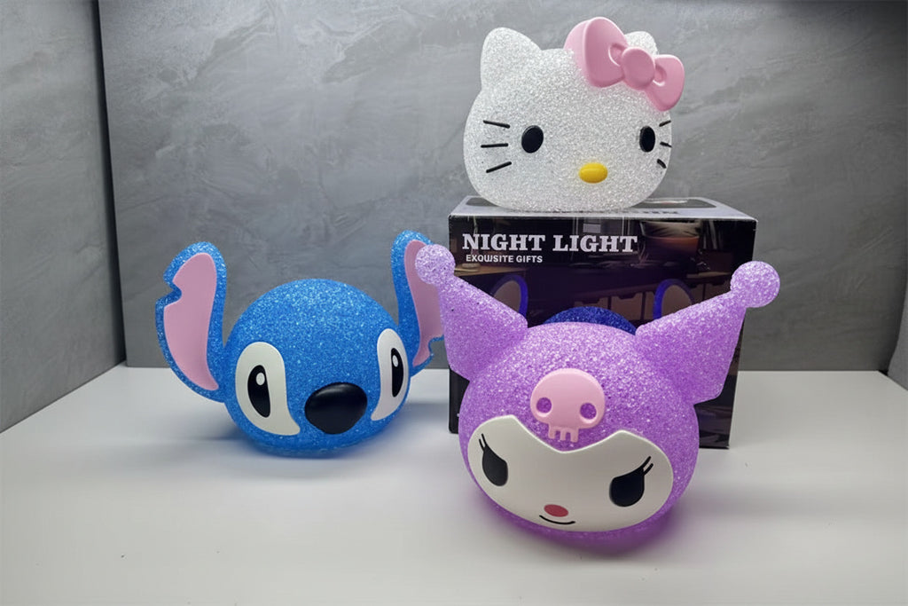 Kuromi labubu stitch cinnammaroll Diamond projection night lamp for kids - Project M Shop