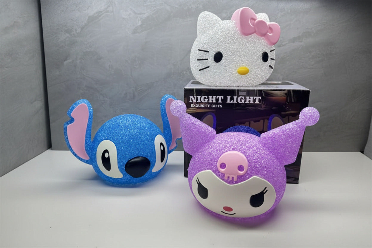 Kuromi labubu stitch cinnammaroll Diamond projection night lamp for kids - Project M Shop