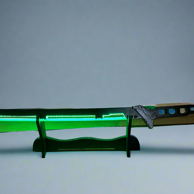 Led Light Glowing Chinese Style LED Katana Swords - Green Color for Gifts and Decorations - Project M Shop