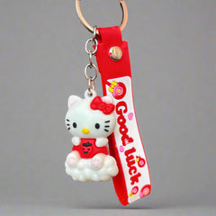 Hello Kitty Keychain PVC Rubber with Strap - Project M Shop