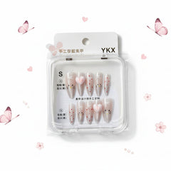 Heart & Kitty Charms Beautiful Press-On Nails - Size S - Project M Shop