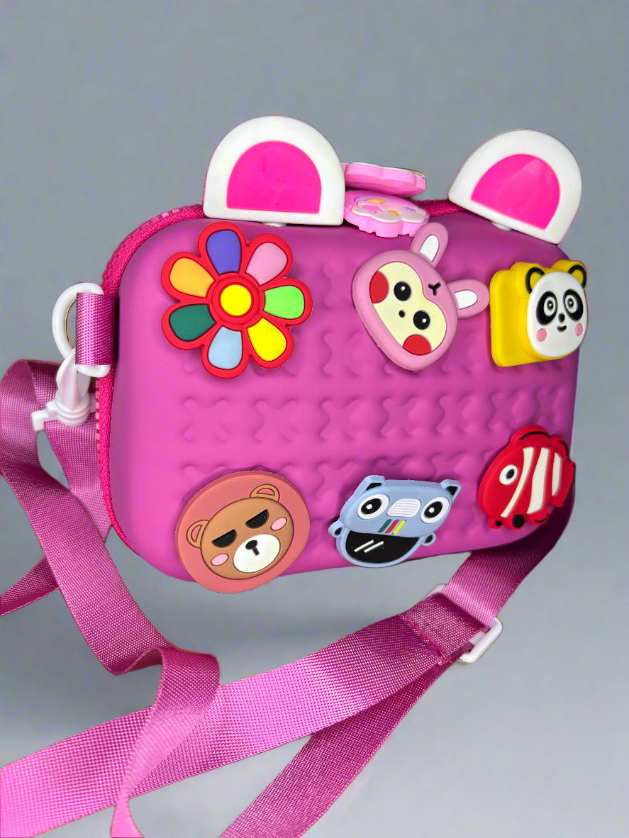 Cartoon Charm Sling Bag for Teens – Trendy Everyday Bag