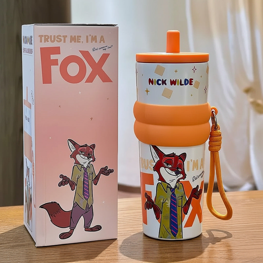 Zootopia Wild & Cute Insulated Stainless Steel Tumbler With Straw - 700 Ml - photo 8
