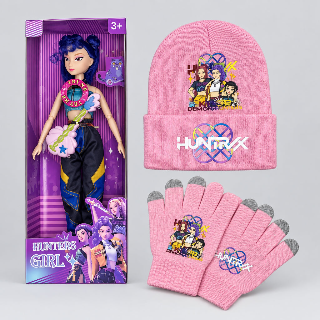 K-Pop Demon Hunter HUNTR/X Musical Doll + Beanie & Gloves Combo - photo 6