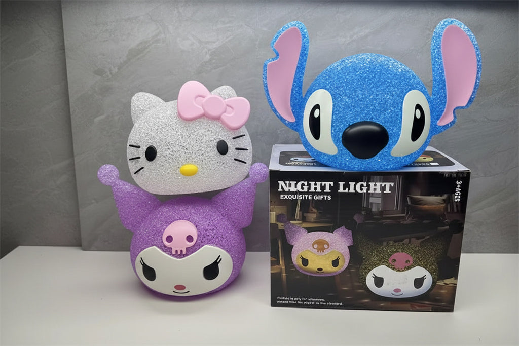Kuromi labubu stitch cinnammaroll Diamond projection night lamp for kids - Project M Shop
