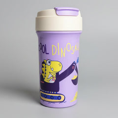 Dinosaur Printed Plastic Water Bottle For Kids - 400 ML - Project M Shop