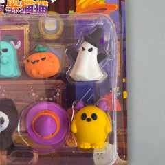 Halloween Ghost Shaped Eraser Set - 6 Pieces - Project M Shop