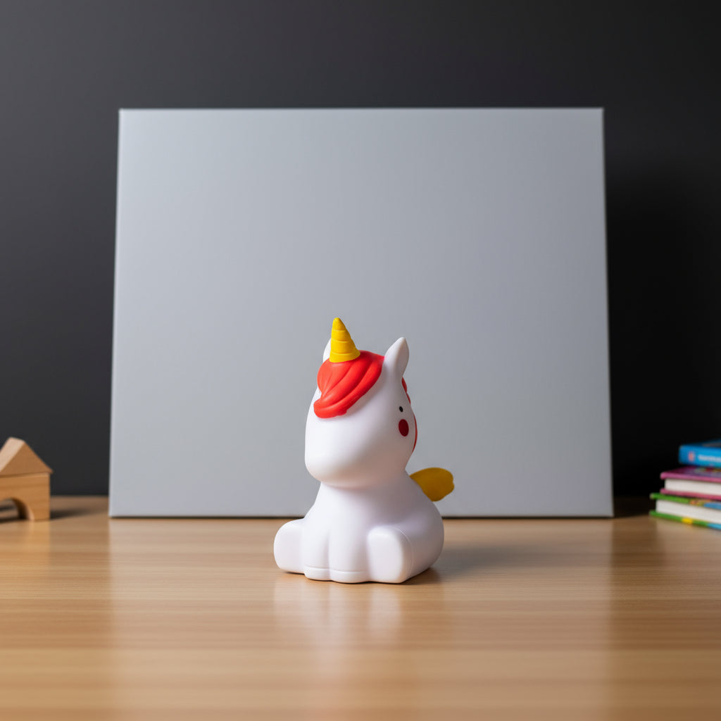 baby Unicorn Shaped Creative Silicon Plastic Night Light For Kids - Project M Shop