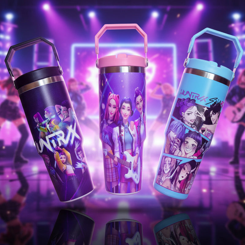K-Pop Demon Hunter Huntrx Stainless Steal Tumbler - 900 ML Demon Hunter Cup - Project M Shop