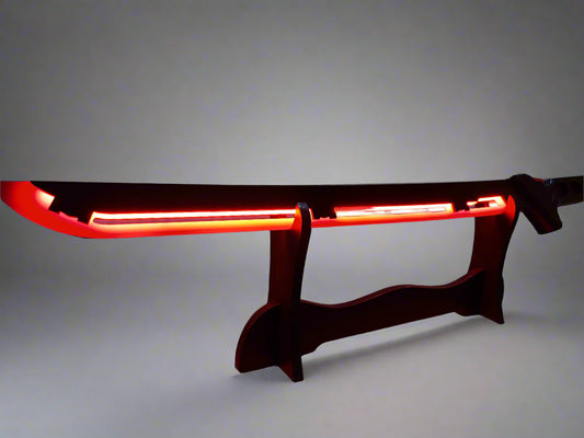 LED Chinese Style Katana Swords - Red Glowing Wooden Red Swords for Gifts and Decorations - Project M Shop