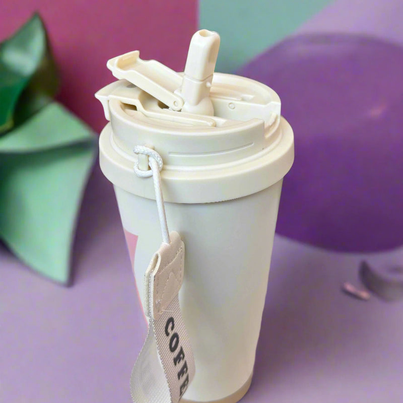Heavenly Sips Angel Stitch Tumbler: Insulated Stainless Steel for Perfect Sips - Project M Shop