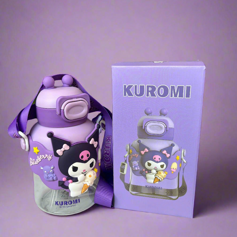 Kuromi Water Bottle 700 ML for Kids - Fun & Stylish Design - Project M Shop