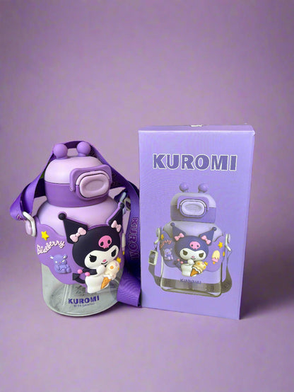 Kuromi Water Bottle 700 ML for Kids - Fun & Stylish Design - Project M Shop