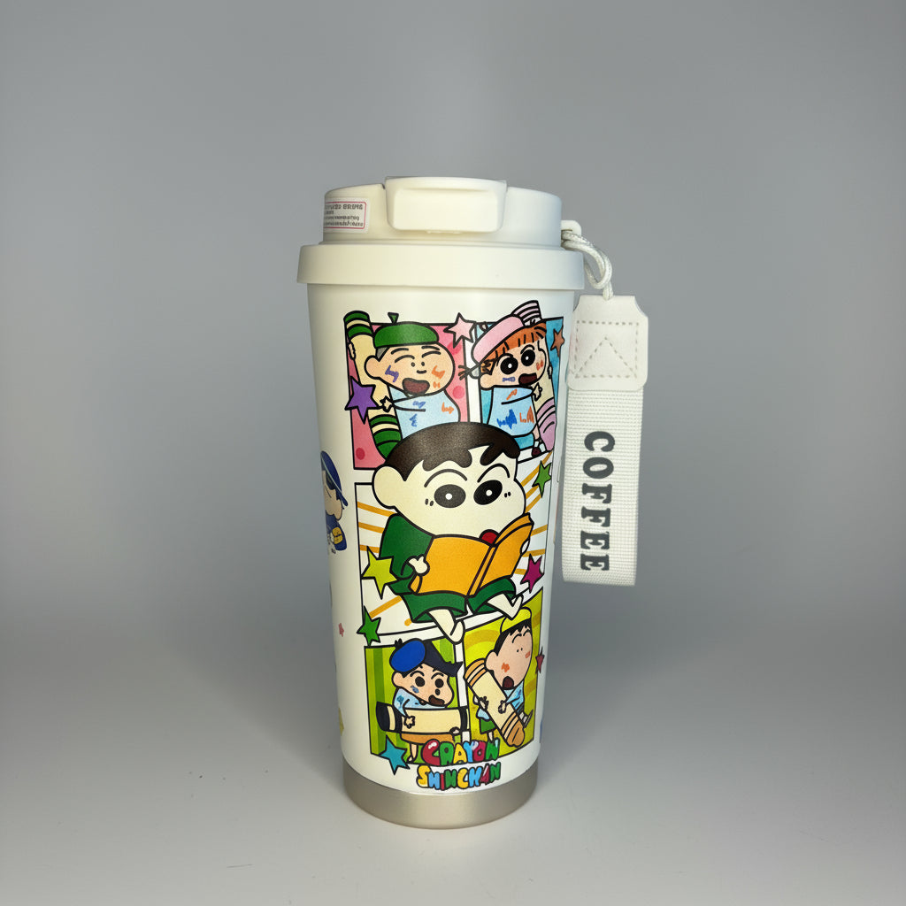Shin-Chan Comic Book Design Insulated Tumbler - 600ML - Project M Shop