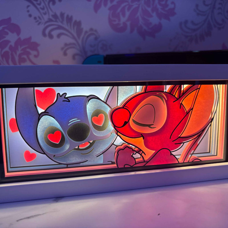 Stitch Love Handmade LED Lamp - Unique Paper Crafted Lighting Decor - Project M Shop