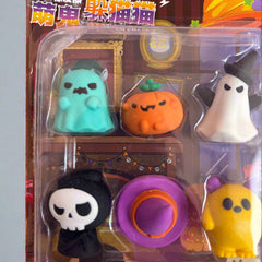 Halloween Ghost Shaped Eraser Set - 6 Pieces - Project M Shop