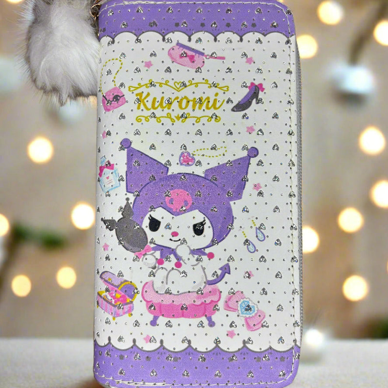 Sanrio Kuromi & my melody inspired wallet bag for girls - Project M Shop