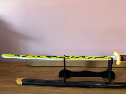 Kaigaku Wooden Katana - Wooden Katana for Cosplay Inspired by Demon Slayer - Project M Shop