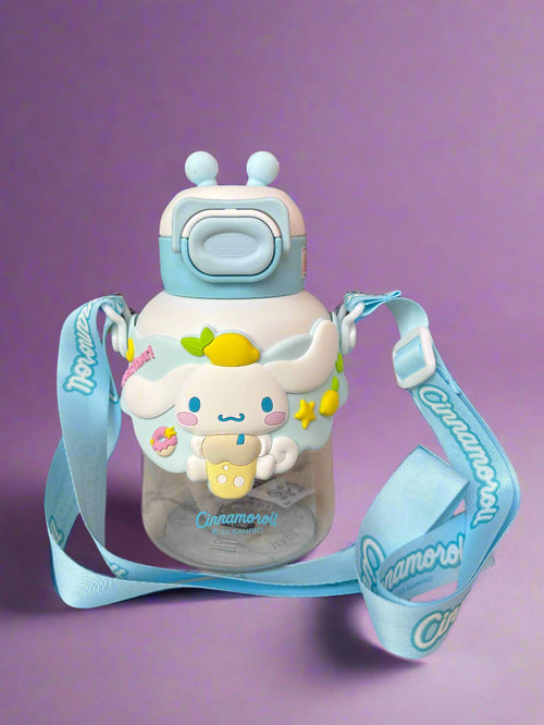 Cinnamoroll Water Bottle 700ml – Spill-Free Flip-Top Sipper